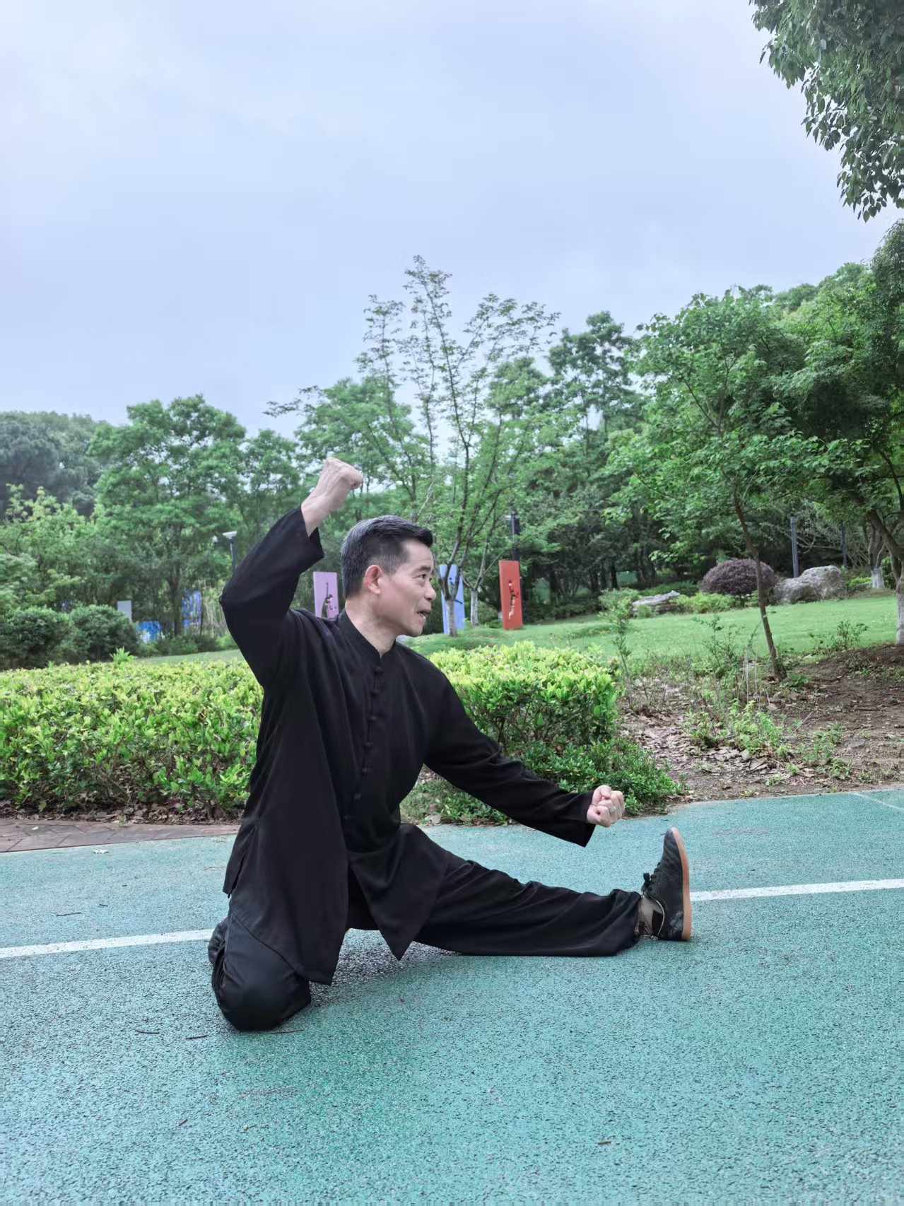 顾雪明：陈式太极拳一等奖，陈式太极刀一等奖